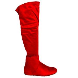 "Christy" - "Thigh High Carnival/Festival Boots (RED)